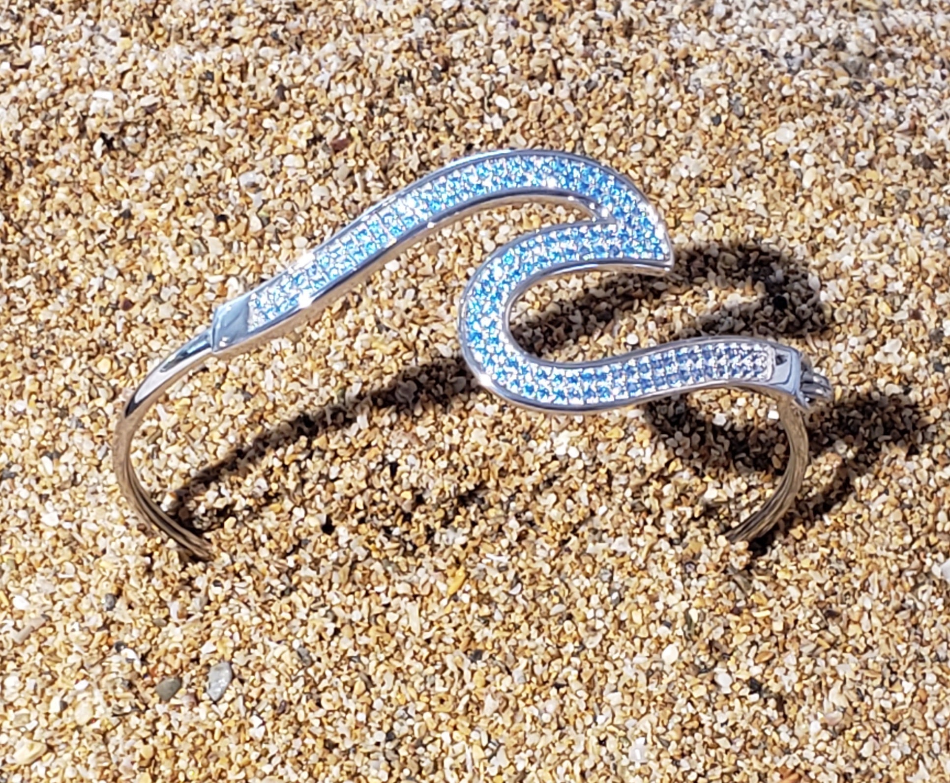 Flex Bangle Blue Topaz Bracelet